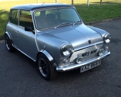 ALFIE’S DREAM CAR – & now its on his drive!  Classic Mini Equinox – A Limited Edition with only 750 every made