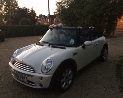 Polly asked us to find her a MINI Cooper Convertible in Pepper White
