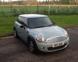 Jade has chosen this 2011 / 60 MINI ONE in Ice Blue – Low Miles 26K