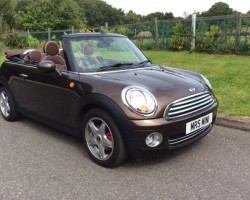 2009 MINI Cooper Convertible in Hot Chocolate with Chili Pack, Full Lounge Leather & so much more