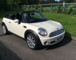 2009 MINI Cooper Convertible in Pepper White with Full Leather