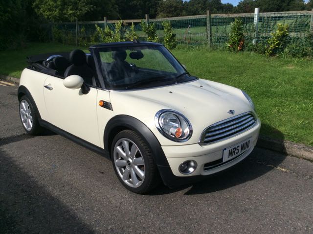 2009 Mini Cooper Convertible In Pepper White With Full