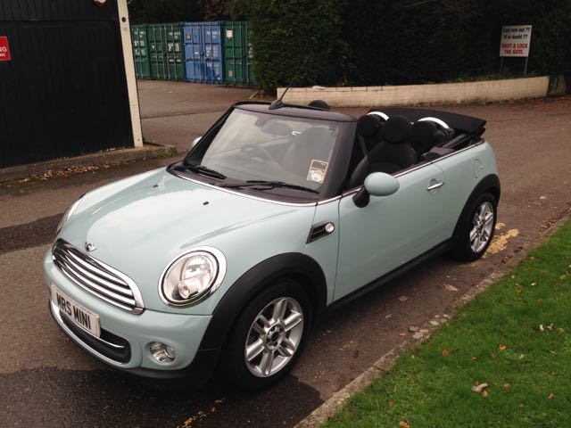 2011 / 61 MINI Cooper Avenue Convertible in Ice Blue – with Chili Pack ...