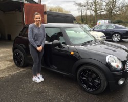 Heather is one lucky young lady – Mum and Dad are treating her to this 2009 MINI One Automatic in Midnight Black Just 1 Owner from New & High Spec 1.4 Lower Insurance