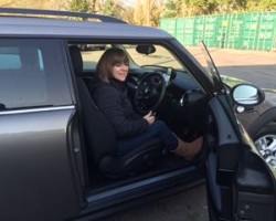 The beautiful Sally has collected her 2012 MINI One Clubman Diesel in Velvet Silver with HUGE SPEC