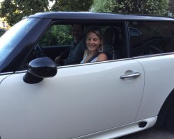 Kate has chosen to upgrade her Park Lane MINI to this 2008 / 58  MINI COOEPR S AUTOMATIC  in Pepper White with Sunroof, Full Lounge Leather LOW MILES 28K & both Chili & Visibility Packs