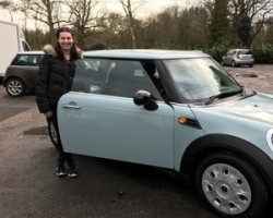 This lucky MINI is off to live with India….2012 MINI One Automatic 1.6 Sport Ice Blue Low Miles 26K