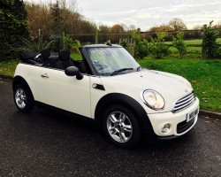 Deposit Taken on this 2012 MINI One Convertible Pepper White With Low Miles & Heated Seats