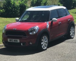 Kent is going to be the new home for this 2014 MINI Cooper S All 4 Countryman in Blazing Red with MORE TOYS THAN HAMLEY’S Sunroof Full Leather Heated Seats, Sat Nav & Bluetooth plus more