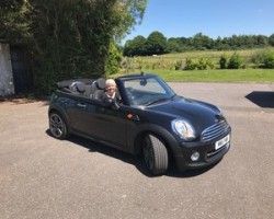 Pia has chosen this 2011 MINI Cooper Convertible in Midnight Black