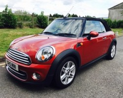 2010 MINI Cooper Convertible in Spice Orange with Low Miles 45K & Heated Half Leather Sports Seats