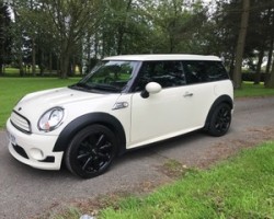 Layla & Nathan chose this 2010 / 60 MINI Cooper Clubman In Pepper White with Aerodynamic Body Kit & Lots of Extras including Chili Pack