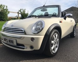 2007 MINI COOPER CONVERTIBLE in Pepper White with Chili Pack & More