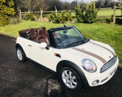 2009 MINI Cooper Convertible with Chocolate Hood & matching Lounge Leather Sports Seats