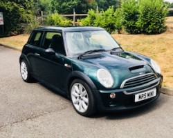 John has chosen this 2003 / 53 MINI Cooper S with Chili Pack & Sunroof in British Racing Green Just 33K Miles