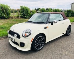 2009 MINI Cooper Convertible in Pepper White with HUGE SPEC