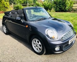 Jacquie has chosen this 2012 MINI One Avenue Convertible in HIGHCLASS GREY (rare colour) with PEPPER PACK