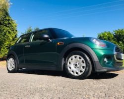 Andrea chose this 2017 MINI One in British Racing Green with Low Miles