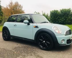 Too late, she is going as a Christmas Present – Wonder if she’ll fit under the tree!!  2013 MINI First In Ice Blue with Service History & Low Miles for age