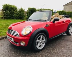 Caroline chose this as her daughter’s 21st b’day gift 2010 MINI One Convertible in Chili Red with FULL CREAM LEATHER SPORTS SEATS & Low Miles just 35K