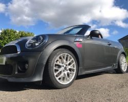 Maggie chose this 2012/61 Mini Cooper S Roadster with John Cooper Works Bodykit & High Spec