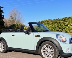 Rachel chose this 2011 MINI One Convertible in Ice Blue LOW MILES & Service History