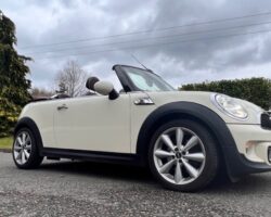 2011 Mini Cooper S Convertible in Pepper White with Lounge Leather Sports Seats & just 48K miles