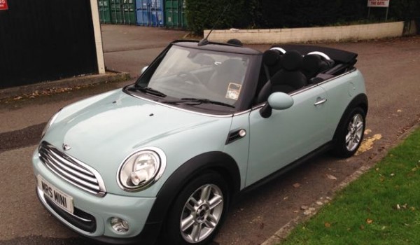 2011 / 61 MINI Cooper Avenue Convertible in Ice Blue – with Chili Pack