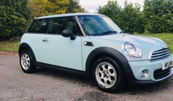 Margaret has pad her deeposit on this supper cute 2013 / 63 MINI One In Ice Blue with Low Miles