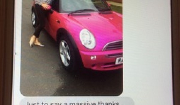 We agree Nicola – your husband won’t be so keen to borrow this 2006 MINI One Convertible !!