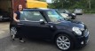 2012 MINI Cooper Chili with Sunroof and Half Leather in Reef Blue