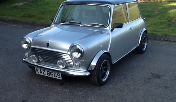 ALFIE’S DREAM CAR – & now its on his drive!  Classic Mini Equinox – A Limited Edition with only 750 every made