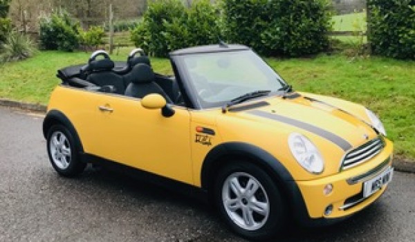 Sue has chosen this 2007/57 Mini Cooper Convertible AUTOMATIC in Mellow Yellow with Pepper Pack