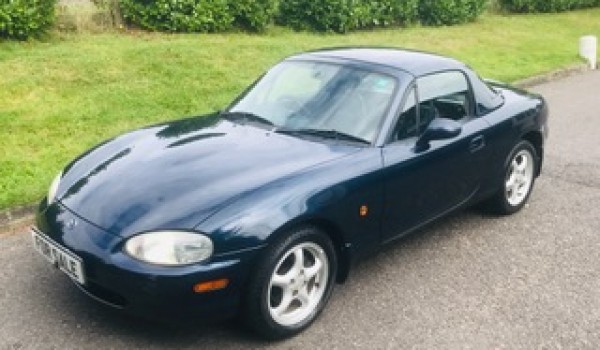 Dave chose this W reg Mazda MX5 – A grand senior in the prime of her life