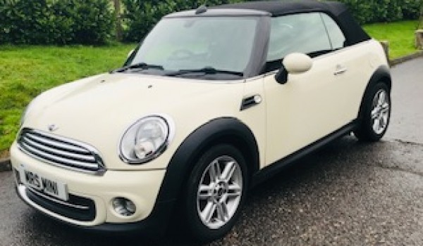 Penny has chosen this   2011 Mini Cooper Convertible in Pepper White with Chili Pack & is planning on collecting it on Tuesday