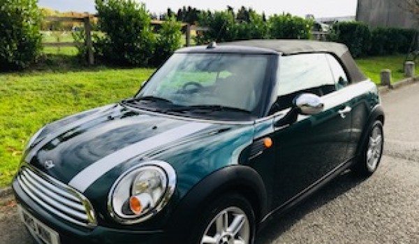 Deposit Taken 2010 MINI One Convertible with Half Leather, Low Miles & In British Racing Green