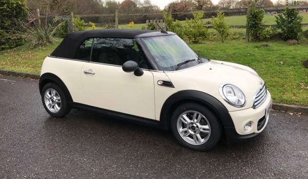 Deposit Taken on this 2012 MINI One Convertible Pepper White With Low Miles & Heated Seats