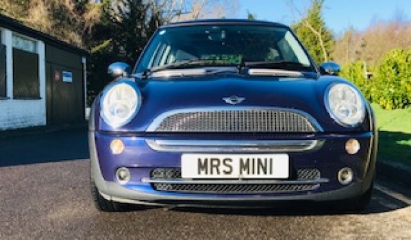 Katie has chosen this 2005 MINI One in Black Eyed Purple with Sunroof & Full Leather Sports Seats & Low Miles for Age 68K