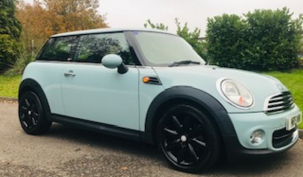 Too late, she is going as a Christmas Present – Wonder if she’ll fit under the tree!!  2013 MINI First In Ice Blue with Service History & Low Miles for age