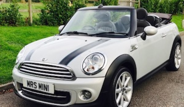 Faye has chosen this 2012 Limited Edition MINI Cooper Convertible Highgate in White Silver with HUGE SPEC