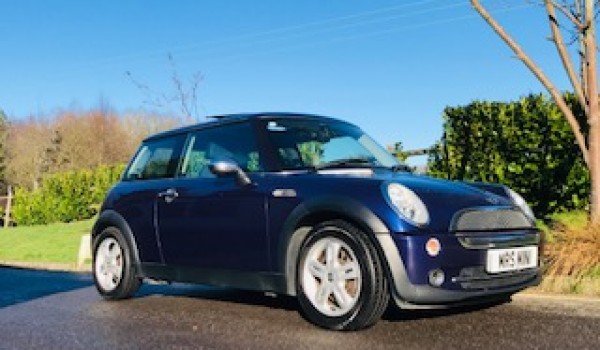 Katie has chosen this 2005 MINI One in Black Eyed Purple with Sunroof & Full Leather Sports Seats & Low Miles for Age 68K