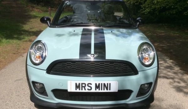 Gone for the second time is Duncan (after the lead Singer From Blue) came back to us & has gone again to Janet and her partner… He’s a 2011 Ice Blue MINI One Convertible with HUGE SPEC including Blu Teeth !!