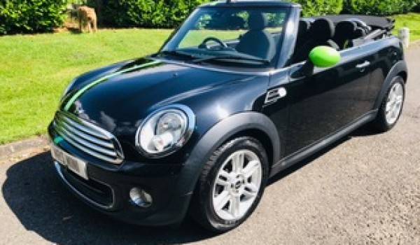 Hugo is shortly going off to his new home!!    Reservation fee paid.  2012 MINI One Convertible in Metallic Midnight Black with Low Miles & Full History