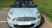 Jo is having Chelsea – 2012 MINI One Convertible in Ice Blue with Low miles & called Chelsea