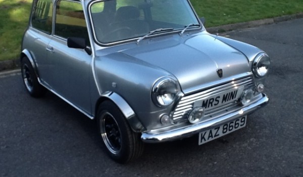 ALFIE’S DREAM CAR – & now its on his drive!  Classic Mini Equinox – A Limited Edition with only 750 every made