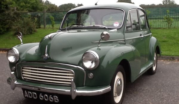 “”HETTIE”” a much loved 1964 Morris MINOR has gone to live in Brighton – She has her own stable to keep her dry and warm!