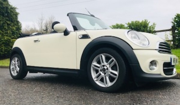 Penny has chosen this   2011 Mini Cooper Convertible in Pepper White with Chili Pack & is planning on collecting it on Tuesday