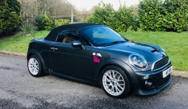 Maggie chose this 2012/61 Mini Cooper S Roadster with John Cooper Works Bodykit & High Spec