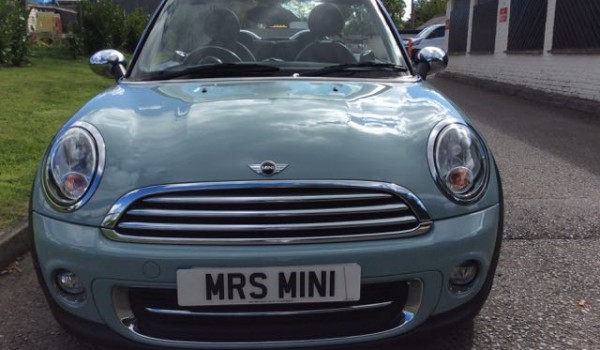 Jo has chosen this 2011 MINI One Convertible Ice Blue with Full Leather Heated Seats & Full Service History