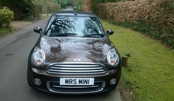 Helen has taken this one home with her & its now called Marmite –  2011 Hot Chocolate MINI Cooper Convertible with shed loads of extras